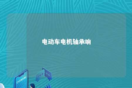 电动车电机轴承响 